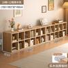 Estantería de Piso Estilo Tronco Gabinete de Pared Integrado Gabinete de Almacenamiento Gabinete de Almacenamiento para Sala de Estar Gabinete Prellis de Estilo Japonés Doméstico Madera Maciza