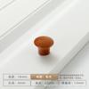 Madeira maciça de furo único punho de madeira simples nórdica Cor Cogumelo único furo redondo porta de armário guarda-roupa gaveta de armário pequena alça