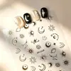 Pegatinas de Elementos de Estrella, Luna, Planeta de Venta Caliente Europea y Americana al por Mayor Simples de Alta Calidad Estilo Coreano Impermeables para Uñas