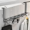Gancho Trasero para Puerta de Dormitorio Sin Taladro Sin Marca Sin Instalación Gancho para Ropa Perchero Colgador de Toallas Estante de Almacenamiento para Colgar en la Pared Fila de Ganchos