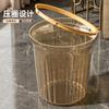 Nuevo Cubo de Basura Transparente para Uso Doméstico, Lujo Ligero, Gran Capacidad, Contenedor de Almacenamiento de Plástico Espeso de Alto Valor para Cocina y Sala de Estar