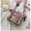 Estilo Coreano Estilo ins Bolso Pequeño de Lona Estudiante Femenina Lindo Estilo Harajuku Fresco Bolso Cruzado para Niña Bolso de Hombro Estilo Japonés