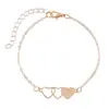 Nova Pulseira de Melhores Amigas Europeia e Americana Criativa Estilosa Aço Inoxidável Coração Vazado DIY Nome Gravado Colar