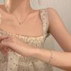 Pulsera de Verano de Estrella y Luna con Cuentas Pulsera Elegante Nicho para Niñas Pulsera Simple de Ojo de Gato de Imitación Juego de Pulseras