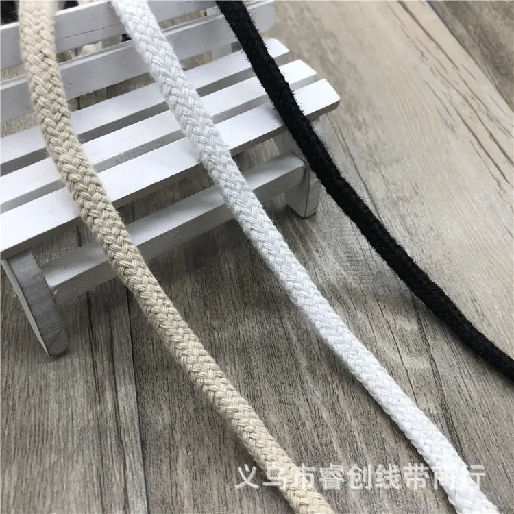 6MM双层空心棉绳