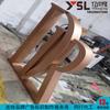 Boutique estilo Hong Kong acero inoxidable palabra empresa Imagen LOGO Pared producción titanio tridimensional LED doble cara pintura palabra