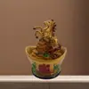 Regalo Año del Caballo, Doce Caballos del Zodiaco Ascendiendo al Cielo, Adornos de Resina, Árbol de Navidad de Escritorio Creativo que Atrae la Riqueza, Reunión Anual