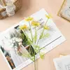Estilo Pastoral 5 Cabezas Hierba Negra Flor Artificial Tela de Seda Planta Verde Accesorio Decorativo Fotografía Mesa Arreglo Estilo Nórdico