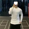 Roupa Fitness Manga Longa Algodão Esportiva Cor Roupa Fitness Camiseta Masculina Body de Basquete Masculino Camiseta de Treino Regata Interna Masculina