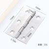 Bisagra Plana de Acero Inoxidable para Puerta de Dormitorio, Bisagra Plana de Acero Inoxidable Silenciosa Engrosada para Gabinete y Armario, Duradera