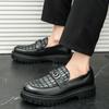 Zapatos Nuevos de Primavera para Hombre, Zapatos Casuales de Negocios para Hombre, Zapatos de Piel sin Cordones, Zapatos Casuales de Cuero de Comercio Exterior para Hombre