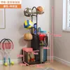 Cesta de Almacenamiento para Esterillas de Yoga, Estante de Almacenamiento para Equipos Deportivos y de Fitness en Casa, Estante de Almacenamiento Doméstico para Rellenar Espacios para Bádminton y Baloncesto