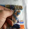 Nuevo Estilo Étnico Jacquard Terciopelo de Cordero Granulado Cachemira Hilo Rayado Teñido en Hilo Lana de Cordero Ropa Exterior Ropa Casual Tela de Moda