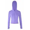 Conjunto de Jaqueta Curta com Capuz e Zíper Estampada com Letras e Calça Slim-Fit iamgia com Costura Contrastante