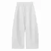 Outono 2026 Estilo Streetwear Americano Regular Calças Casuais Ligeiramente Curvas Cordão Fashionável Soltas de Pernas Largas Calças de Moletom