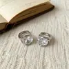 Brincos de Zircônia Exquisitos Ultra Brilhantes, de Alta Qualidade e Elegantes, Tarraxas Versáteis, Luxo Leve, Moda de Nicho, Acessórios de Orelha com Pino de Prata