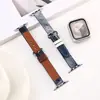 Adecuado para Correa de Reloj Apple S10 Tie-Dye Denim Delgada Cintura Pequeña Iwatchs9678Se Correa de Muñeca Lavada con Efecto Desgastado
