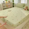 Protector de colchón de gasa de doble capa, adecuado para todas las estaciones, funda de colchón Simmons, funda de almohada, funda de colchón, sensación refrescante de verano, para niños y adultos