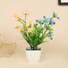 Decoração de mesa transfronteiriça ornamentos flor artificial em vaso casa flor artificial bonsai decorações simulação pequenos ornamentos atacado