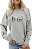 Fábrica de Origem Nova Sweatshirt Casual Feminina de Manga Longa com Gola Redonda para Primavera e Outono, Sweatshirt Feminina de Gola Redonda Transfronteiriça