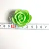 Cabeza de Rosa de 3.5CM Espuma PE Hilo de Cinturón Flor de Simulación DIY Decoración de Boda Guirnaldas Accesorios Accesorios Caja de Dulces