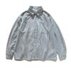 Ropa para Hombre North Boundary Marca de Tendencia Americana Otoño 2025 Nueva Camisa de Manga Larga a Rayas Retro Chaqueta Camisa Holgada para Hombre