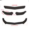 Hatchback transfronterizo universal pala frontal modificada pala frontal ABS esquina del labio delantero cuchillo de ventilador tamaño rodeado patrón de fibra de carbono