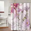 Cortina de Ducha Amazon Nueva Decoración de Baño Transfronteriza Tela Estilo Europeo Nuevo Poliéster Estampado Cortina Divisoria Cortina de Ducha Zhejiang