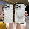 Capa de Celular Tk Station Tela Cheia Estilo Ins Margarida High-End para iPhone 17 Apple 16 Pro Capa de Celular Transparente Magnética