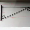 Novo Suporte de Flores de Ferro Forjado de Parede para Varanda Externa Gancho para Pendurar Cesta Gancho para Vasos de Flores Jardim