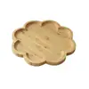 Bandeja de té de bambú Bandeja de burbujas secas Bandeja de té pequeña Bandeja de bambú estilo nórdico Ins Bandeja de bambú Cubierta de flores Bandeja para desayuno Fruta Pastel