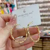 Pendientes de Aro Geométricos con Estilo y Diseño de Alta Gama, Versátiles y Modernos, Populares para el Trayecto al Trabajo, Pendientes de Estilo Minimalista