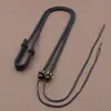 Cordón de Cuerda para Colgante de Cruce Especial con Cuentas Dzi Ajustable Cadena para Clavícula Collar de Cuerda Cuerda con Cuerda Gruesa para Hombres Elegante