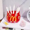 Caja de Absorción Magnética Caja de Almacenamiento McDonald's Portalápices de Pie para Refrigerador Papas Fritas Lindas Caja Magnética Táctil para Refrigerador Portalápices Creativo