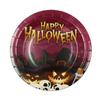 Decoración para fiesta temática de Halloween transfronteriza, vaso de papel de calabaza, plato de papel de 7 pulgadas, plato de papel de 9 pulgadas, servilleta, juego de vajilla para fiestas