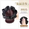 Faixa de Cabelo Fofa, Grampo de Cabelo Simulado de Cabelo Natural, Peruca, Cabeça de Bola de Bigode Presa Baixa, Bolsa para Peruca, Cabeça de Bola de Pena de Galinha