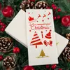 Plantillas de pintura hueca para decoración navideña europea y americana, plantillas de calco, garabato y decoración para manualidades infantiles