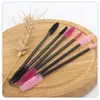 Cepillo Desechable de Colores de Doble Punta para Rizador de Pestañas Cepillo Espiral para Cejas 50/Paquete Herramienta de Maquillaje Portátil