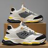Transfronteiriço plus size moda casual masculina sapatilha de couro Paris 5XL plataforma daddy shoes tênis de corrida da moda