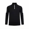 Ropa deportiva estilo japonés simple para hombre, modelo 2026, con media cremallera y cuello alto, camiseta polo versátil, tendencia artística