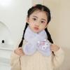 Bufanda infantil estilo coreano bufanda para padres e hijos felpa imitación piel de conejo imitación piel de conejo bufanda para niños y niñas otoño e invierno cálida