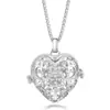 Pendente Vazado Flor Gota Mexicana Aromaterapia Corrente de Aço Titânio Diamante Difusor de Óleo Essencial Colar para Mulheres