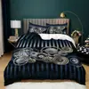 Venta caliente transfronteriza Serie de personalidad mecánica Impresión digital Juego de cama de tres piezas Amazon Comercio Exterior venta al por mayor de textiles para el hogar
