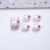 Celebridad de Internet Conejo Caramelo de Palo Dibujos Animados Decoraciones para Uñas 3D Lindo Helado Lazo Caramelo de Palo Accesorios para Uñas