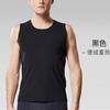 Chaleco térmico de terciopelo para hombre, ropa interior base para otoño e invierno, forrado de vellón, cepillado, sin costuras, con calefacción, sin mangas, top deportivo
