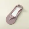 Calcetines de tobillo invisibles de seda helada de corte bajo, doble cara, base de algodón, para mujer, verano, transfronterizos, con silicona