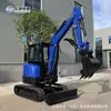 Microexcavadora Excavadora Pequeña Excavadora Doméstica de Movimiento de Tierras Ingeniería Agrícola Huerto Micro Excavadora Hidráulica de Orugas Tipo 35