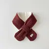 Bufanda coreana para bebé Yipan, nuevo modelo de invierno, color liso, versátil, cálida, a prueba de frío, calentador de cuello grueso para niños, venta al por mayor