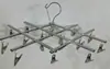 Perchero Plegable Multifuncional de Acero Inoxidable para Colgar Ropa, Calcetines, Ropa Interior, Ropa de Bebé, Perchero Multifuncional con Ganchos, A Prueba de Viento