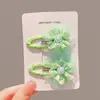 Pasador de Malla con Flor para Niñas Flequillo Lado Cabello Suelto Pinza para el Cabello Accesorios para el Cabello de Niñas de Alta Gama Coloridos